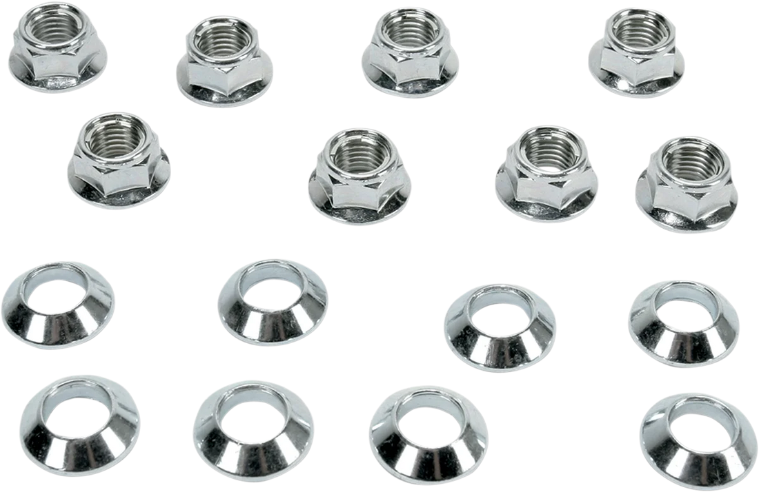 Moose Offroad Lug Nuts - Locking - Chrome - 8 Pack - ATV 0223-0044M - Side View
