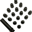 Load image into Gallery viewer, Moose Offroad Lug Nuts - Splined - 3/8-24 - Black - 16 Pack SPMO3803BL4 - Main Product View