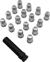 Load image into Gallery viewer, Moose Offroad Lug Nuts - Splined - 3/8-24 - Chrome - 16 Pack SPMO3803L4 - Main Product View