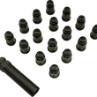 Load image into Gallery viewer, Moose Offroad Lug Nuts - Splined - M12 x 1.25 - Black - 16 Pack SPMO03806BL4 - Main Product View