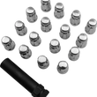 Load image into Gallery viewer, Moose Offroad Lug Nuts - Splined - M12 x 1.25 - Chrome - 16 Pack SPMO03806L4 - Main Product View