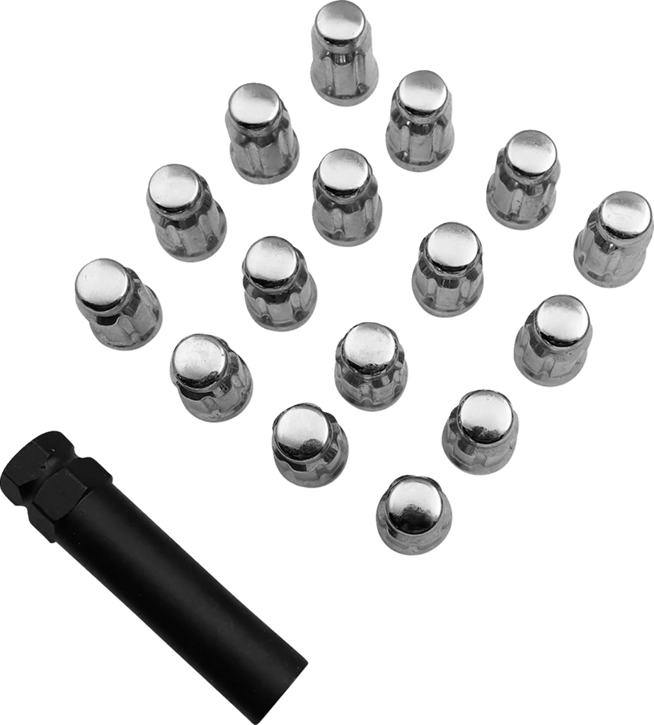 Moose Offroad Lug Nuts - Splined - M12 x 1.50 - Chrome - 16 Pack SPMO3807L4 - Main Product View