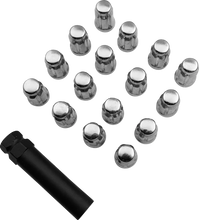 Load image into Gallery viewer, Moose Offroad Lug Nuts - Splined - M12 x 1.50 - Chrome - 16 Pack SPMO3807L4 - Main Product View
