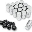 Load image into Gallery viewer, Moose Offroad Lug Nuts with Valve Stems - 12 mm x 1.25 - Chrome - Tapered - 16 Pack SP300MO206 - Main Product View