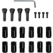 Load image into Gallery viewer, Moose Offroad Lug Nuts with Valve Stems - 12 mm x 1.50 - Black - Flat - 20 Pack SP300MO207B-20 - Main Product View