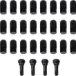 Load image into Gallery viewer, Moose Offroad Lug Nuts with Valve Stems - 12 mm x 1.50 - Black - Tapered - 24 Pack SP300MO207B-24 - Main Product View