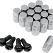 Load image into Gallery viewer, Moose Offroad Lug Nuts with Valve Stems - 12 mm x 1.50 - Chrome - Tapered - 16 Pack SP300MO207 - Main Product View