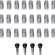 Load image into Gallery viewer, Moose Offroad Lug Nuts with Valve Stems - 12 mm x 1.50 - Chrome - Tapered - 24 Pack SP300MO207-24 - Main Product View