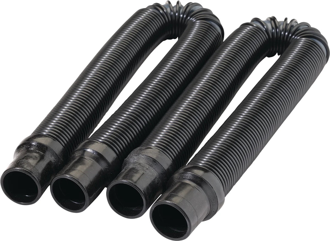 Moose Offroad MAC-X Expandable Ultra Flex Air Pumper System Hose - 2'-6' - Black MAC-X-HOSE-BLK-MSE - Side View