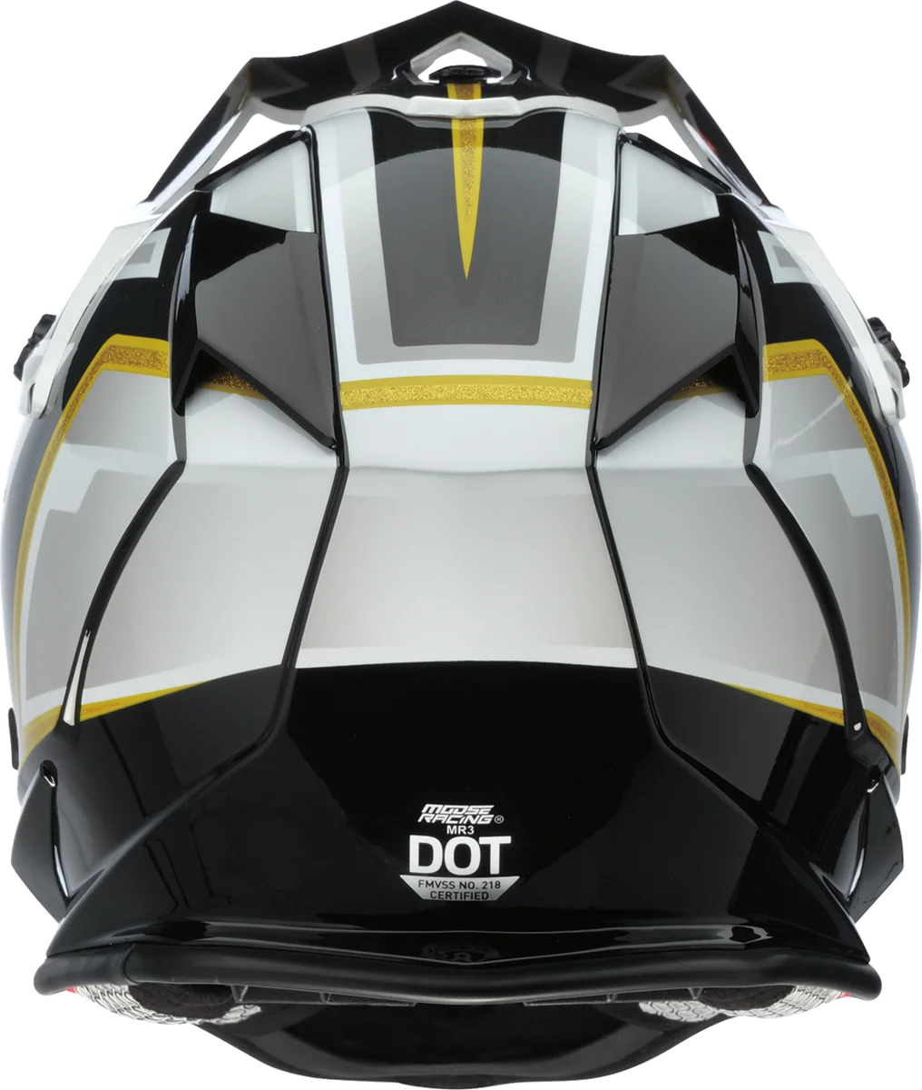 Moose Offroad MR3 Helmet - F.A.F. - White/Black/Gold - 2XL 0110-8932 - Side View