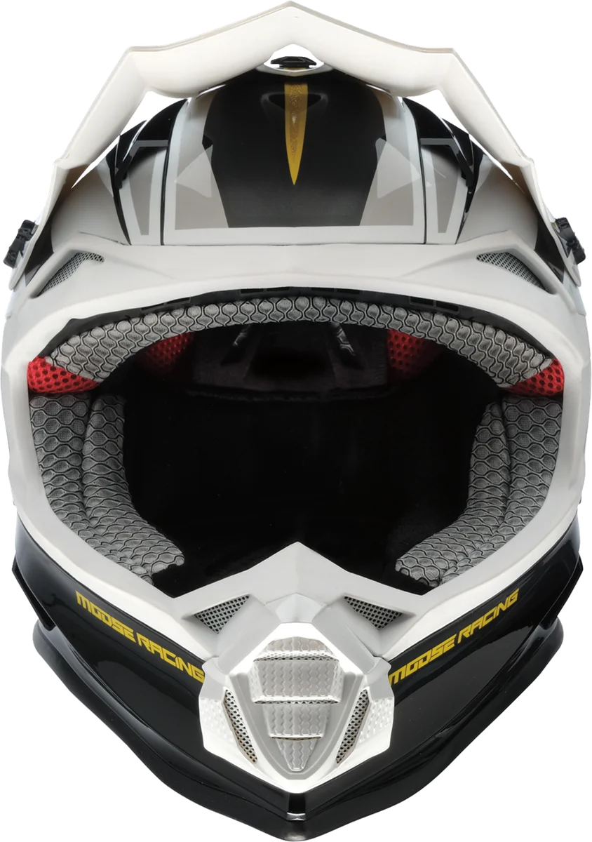 Moose Offroad MR3 Helmet - F.A.F. - White/Black/Gold - XL 0110-8931 - Side View