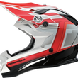 Load image into Gallery viewer, Moose Offroad MR3 Helmet - F.A.F. - White/Black/Red - XL 0110-8939 - Main Product View