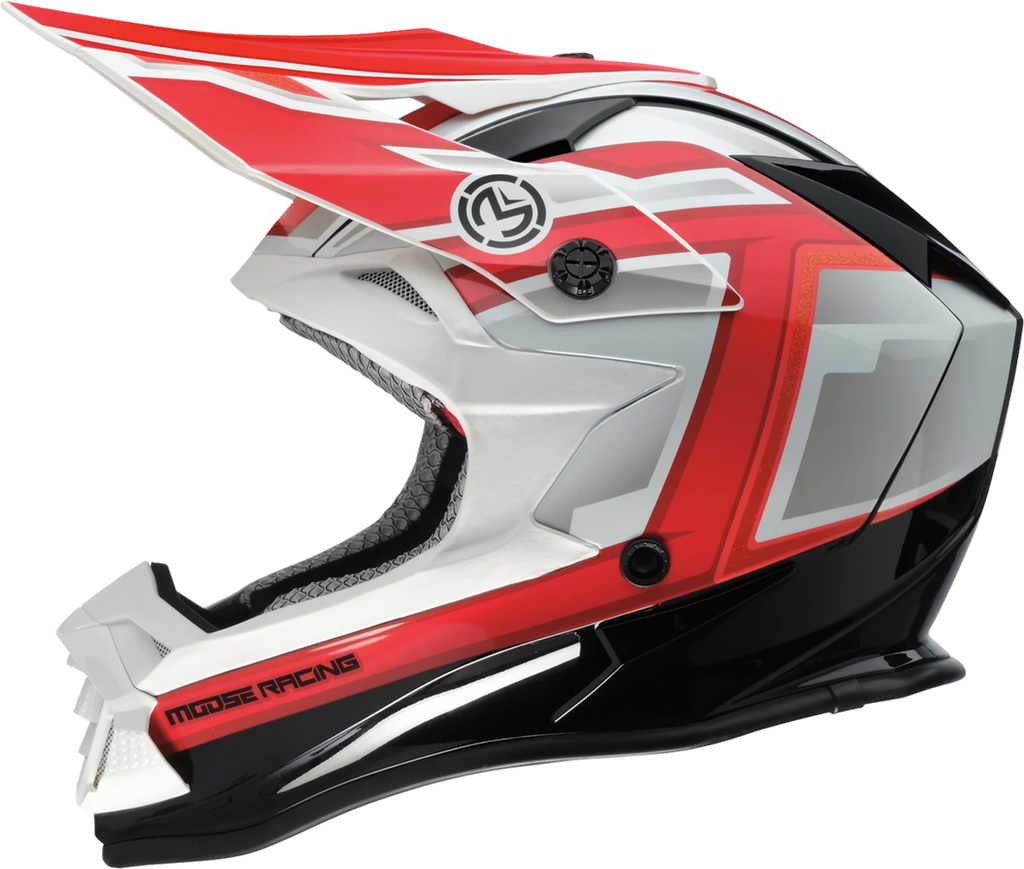 Moose Offroad MR3 Helmet - F.A.F. - White/Black/Red - XL 0110-8939 - Main Product View