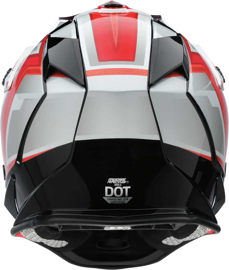 Moose Offroad MR3 Helmet - F.A.F. - White/Black/Red - XL 0110-8939 - Installation View