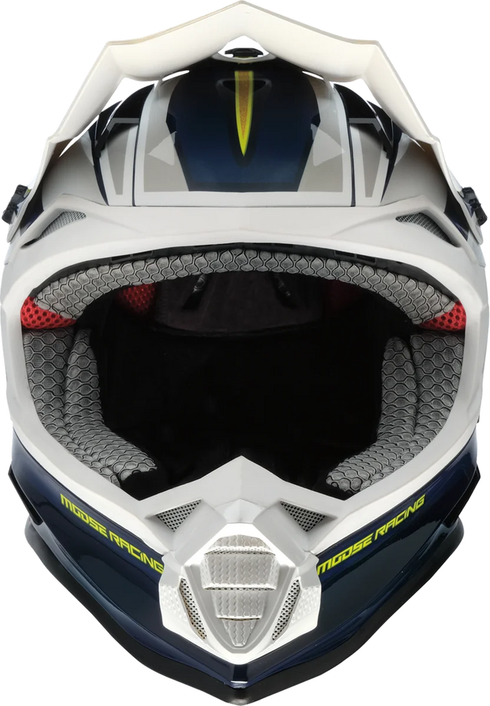 Moose Offroad MR3 Helmet - F.A.F. - White/Navy/Green - 2XL 0110-8947 - Side View