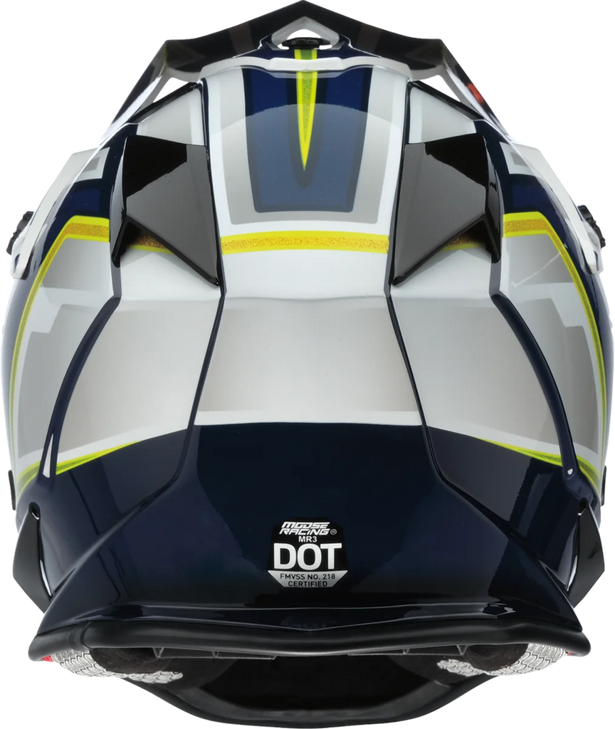 Moose Offroad MR3 Helmet - F.A.F. - White/Navy/Green - 2XL 0110-8947 - Installation View