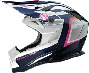 Moose Offroad MR3 Helmet - F.A.F. - White/Navy/Pink - Large 0110-8950 - Main Product View