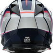 Load image into Gallery viewer, Moose Offroad MR3 Helmet - F.A.F. - White/Navy/Pink - Large 0110-8950 - Side View