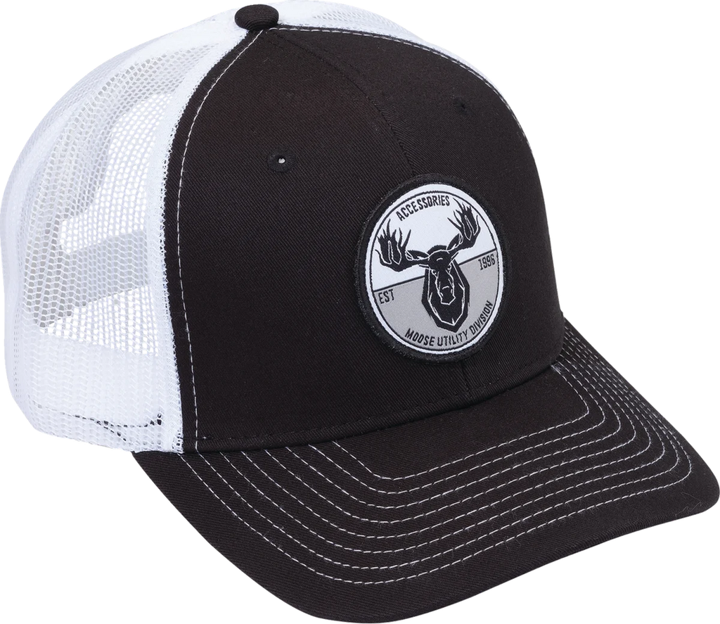 Moose Offroad MUD Badge Hat - Black/White C2902769 - Main Product View
