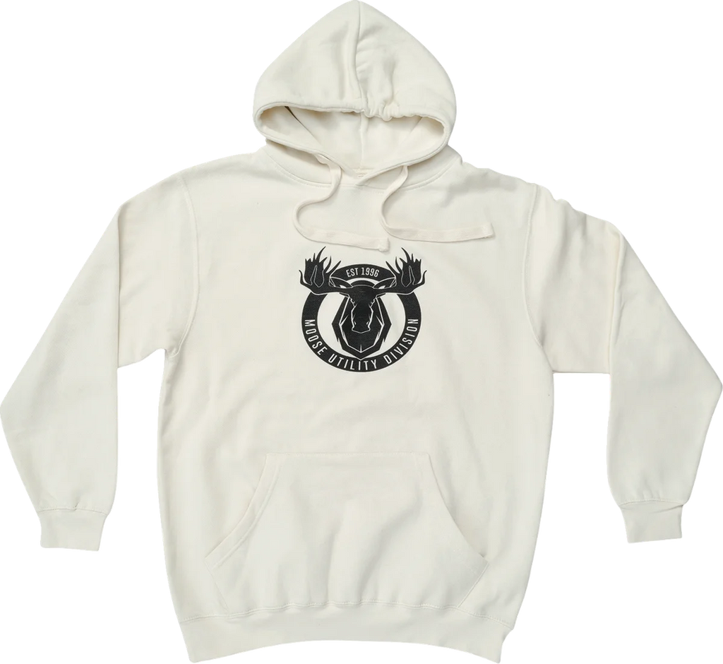 Moose Offroad MUD Badge Hoodie - Natural - Large 3050-6961 - Main Product View