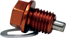 Load image into Gallery viewer, Moose Offroad Magnetic Drain Plug - Orange - KTM DP108 - Main Product View
