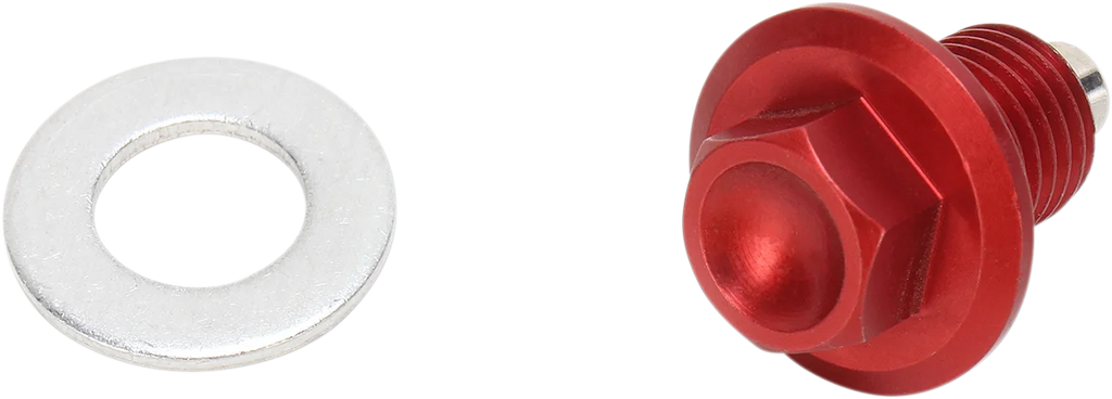 Moose Offroad Magnetic Drain Plug - Red - Honda DP107-1 - Main Product View