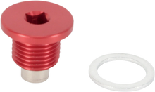 Load image into Gallery viewer, Moose Offroad Magnetic Drain Plug - Red - Husqvarna DP126 - Main Product View