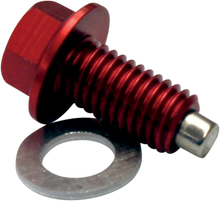 Load image into Gallery viewer, Moose Offroad Magnetic Drain Plug - Red - Kawasaki DP120 - Main Product View