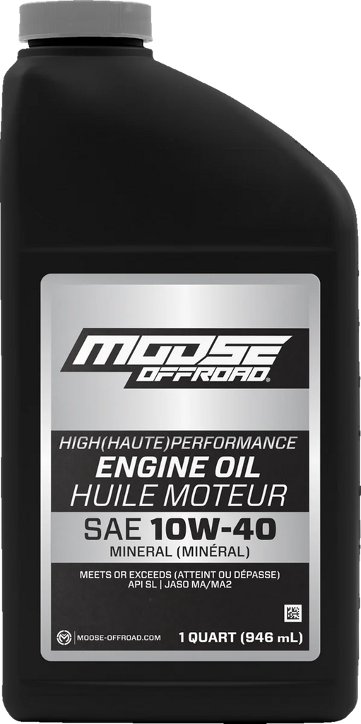 Moose Offroad Mineral Oil - 10W-40 - 1 US quart 219379 - Main Product View