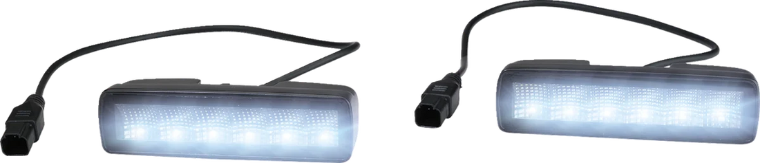Moose Offroad Mini Light Bar - LED - 6" - Amber MSE-LPKITMA - Side View