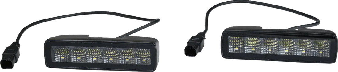 Moose Offroad Mini Light Bar - LED - 6" MSE-LPKITM - Side View