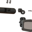Load image into Gallery viewer, Moose Offroad Mirror Adapter - Rear View - 2-Hole - Black CTR-2BOLT - Side View