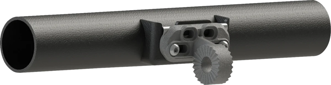 Moose Offroad Mirror Adapter - Rear View - 2-Hole - Black CTR-2BOLT - Back View