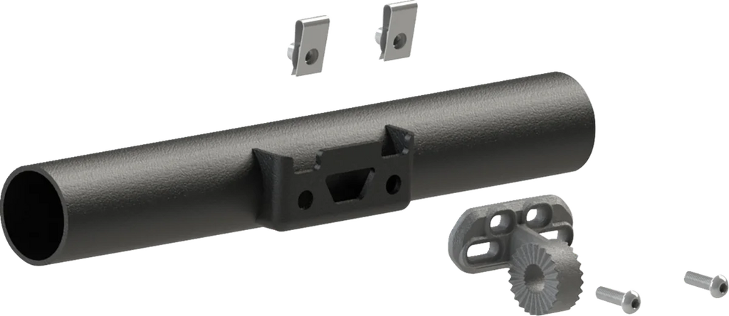 Moose Offroad Mirror Adapter - Rear View - 2-Hole - Black CTR-2BOLT - Installation View