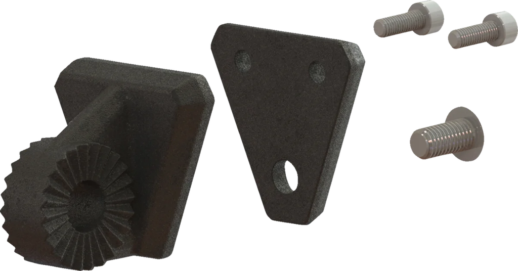 Moose Offroad Mirror Adapter - Rear View - Black CTR-TRITAB - Side View