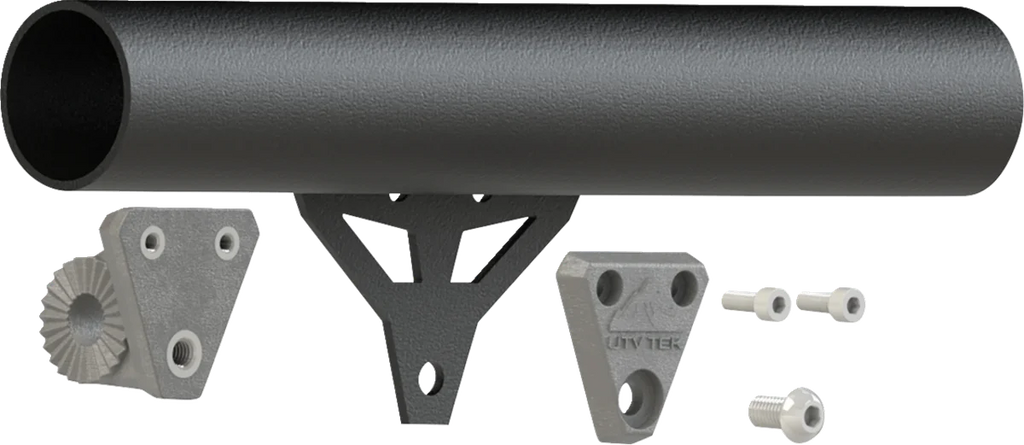 Moose Offroad Mirror Adapter - Rear View - Black CTR-TRITAB - Installation View