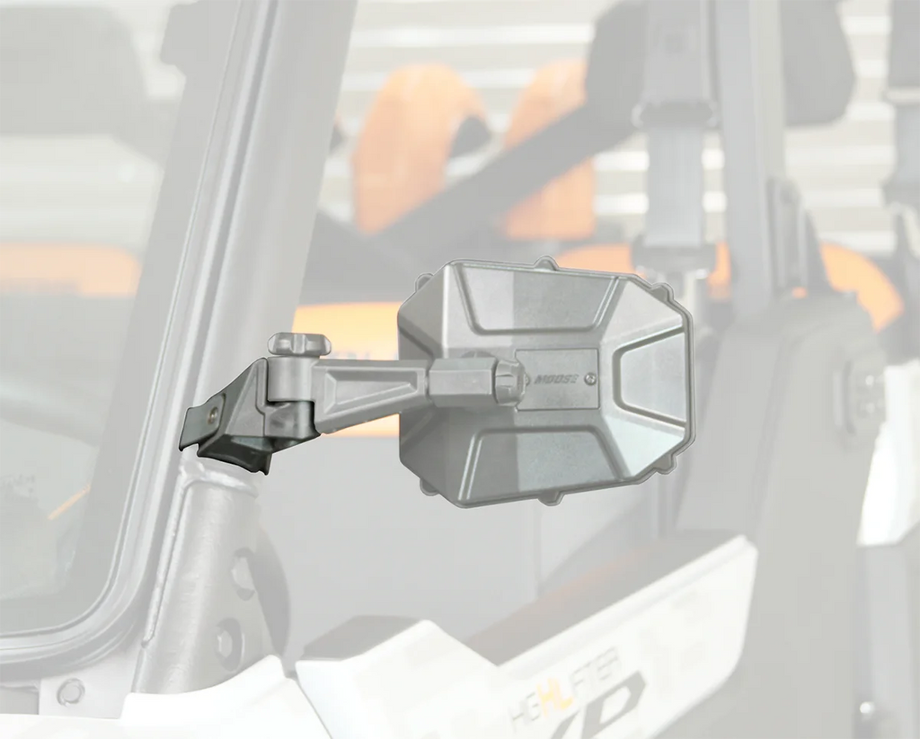 Moose Offroad Mirror Adapter - Side View - Black - Pair - Universal UTVADP-1 - Side View