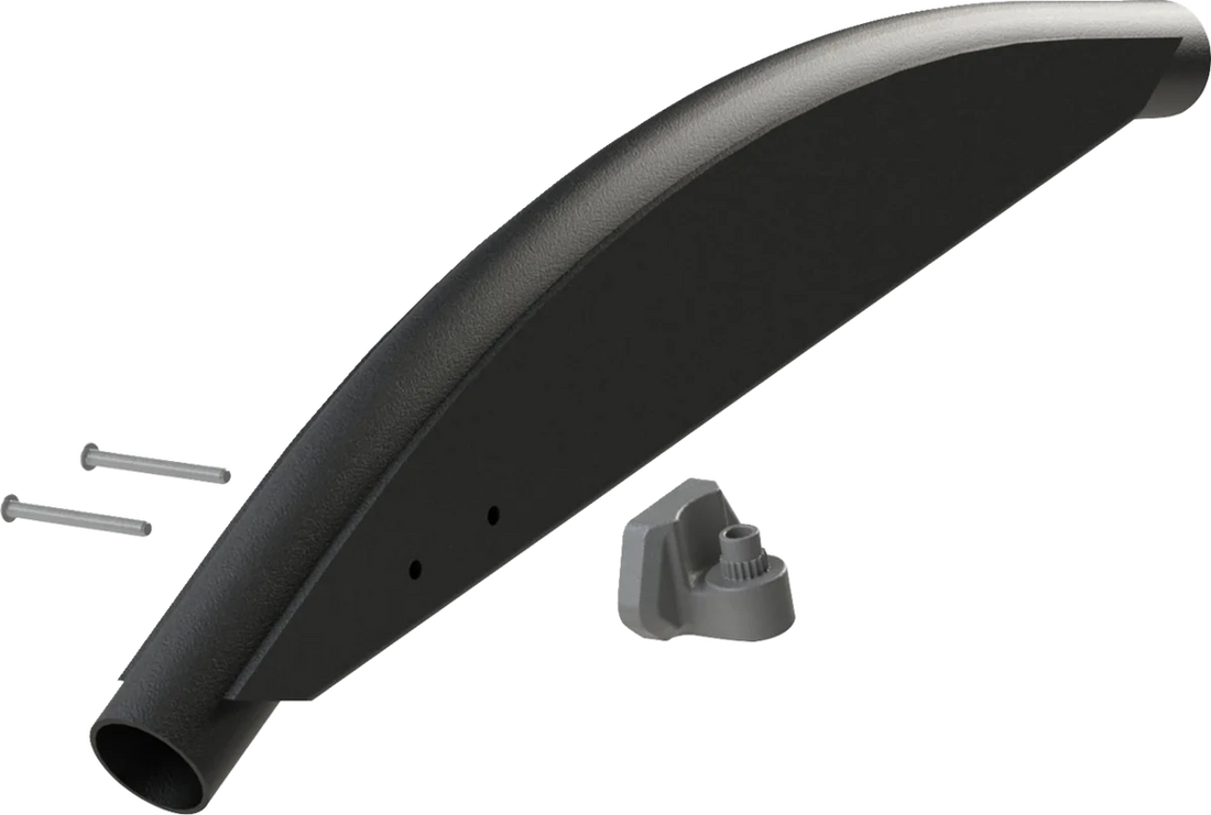 Moose Offroad Mirror Adapter - Side View - Black X3NOR-1 - Back View