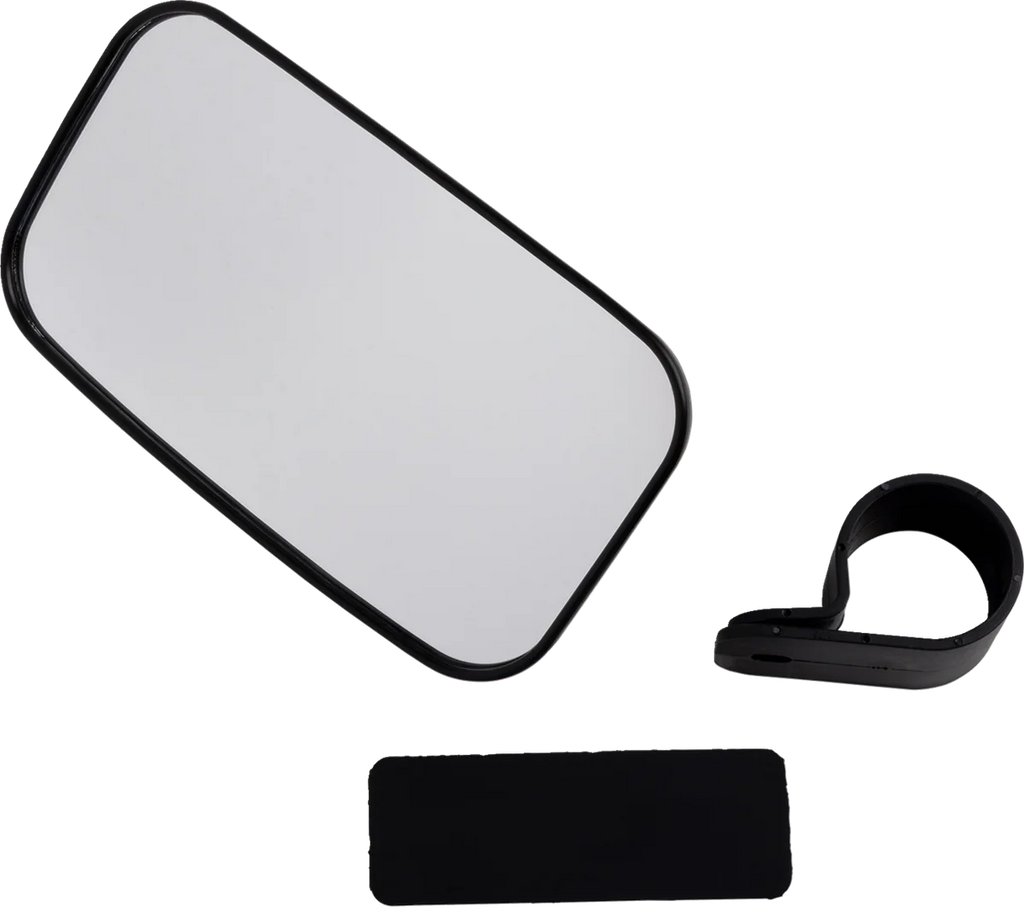 Moose Offroad Mirror - Rear View - Rectangle - Black - 1-3/4" 56-18029A - Side View
