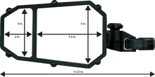 Load image into Gallery viewer, Moose Offroad Mirror - Side View - Octagon - Black MUTVMIR-ES2-CCS - Side View