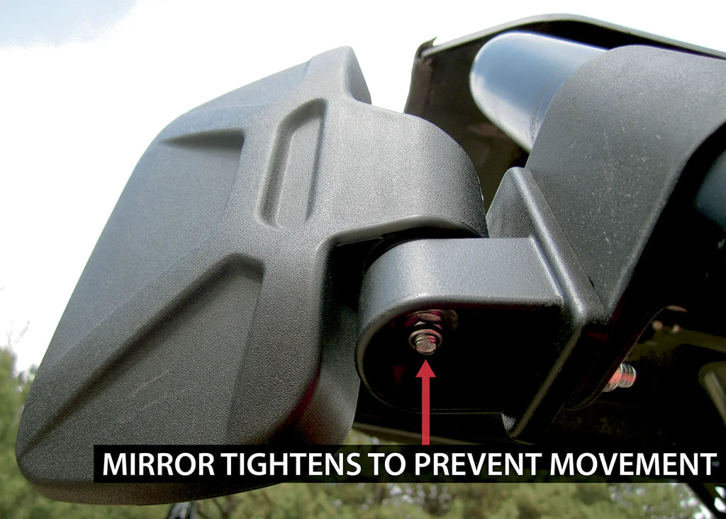 Moose Offroad Mirrors - Side View - Rectangle - Black - 1.5" 56-18081A - Additional View 5