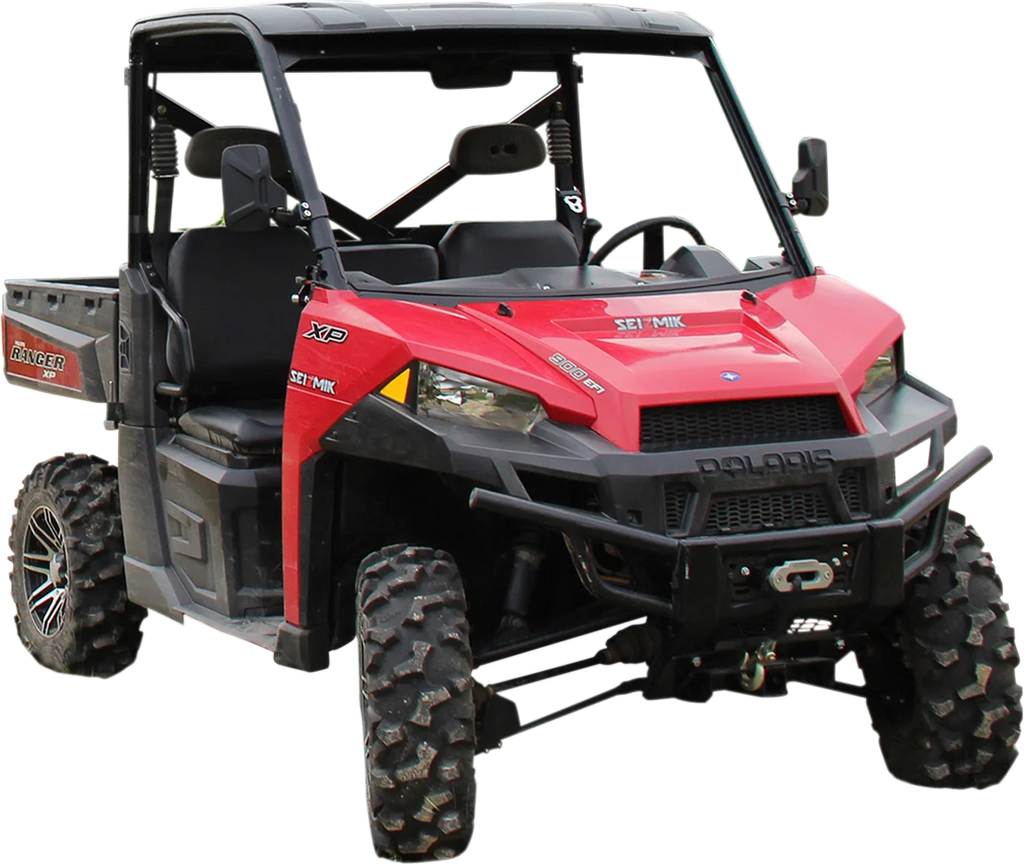Moose Offroad Mirrors - Side View - Rectangle - Black 56-18083A - Side View