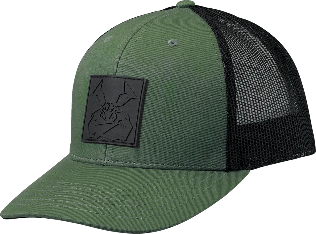 Moose Offroad Moose Agroid Embossed Hat - Green/Black - One Size 2501-4009