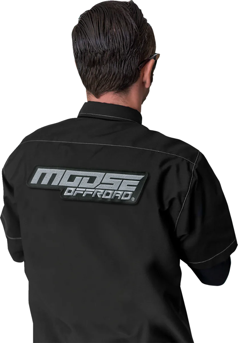 Moose Offroad Moose Offroad Shop Shirt - Black - 3XL MRS01S8BCH3R - Back View