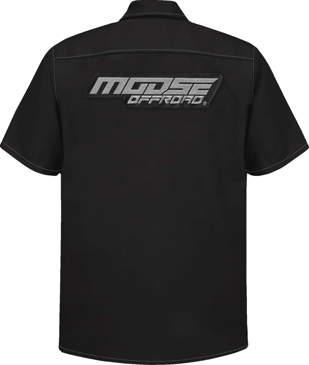 Moose Offroad Moose Offroad Shop Shirt - Black - Large MRS01S8BCHLR - Side View