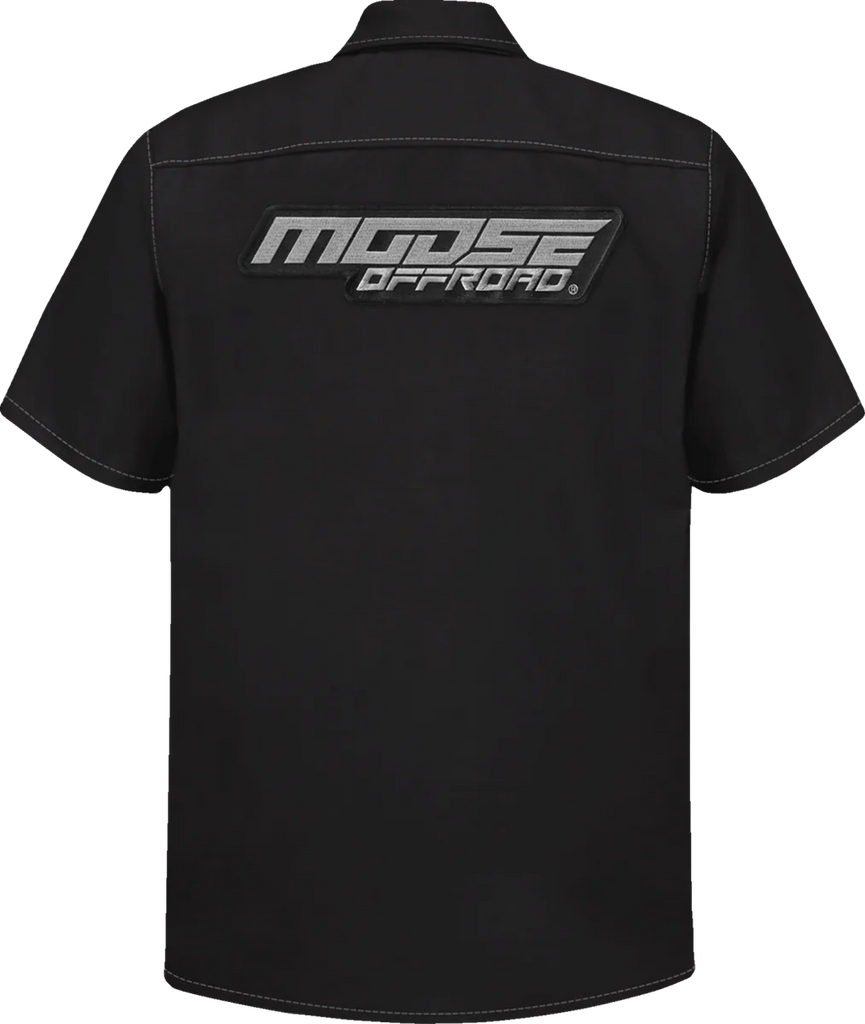 Moose Offroad Moose Offroad Shop Shirt - Black - Medium MRS01S8BCHMR - Side View