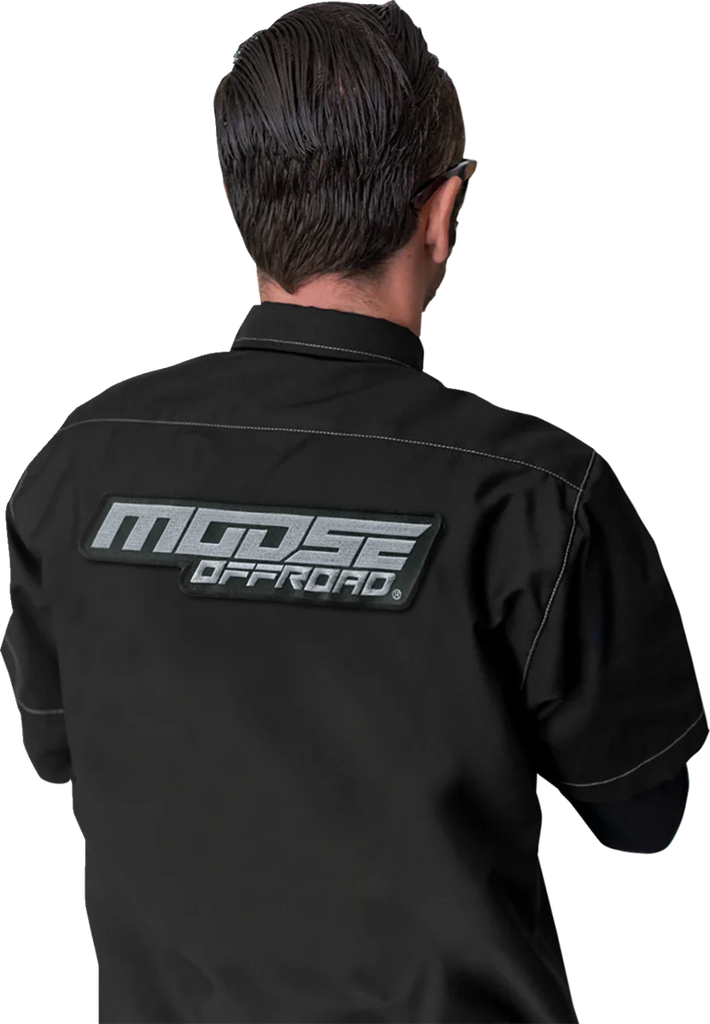 Moose Offroad Moose Offroad Shop Shirt - Black - Small MRS01S8BCHSR - Back View