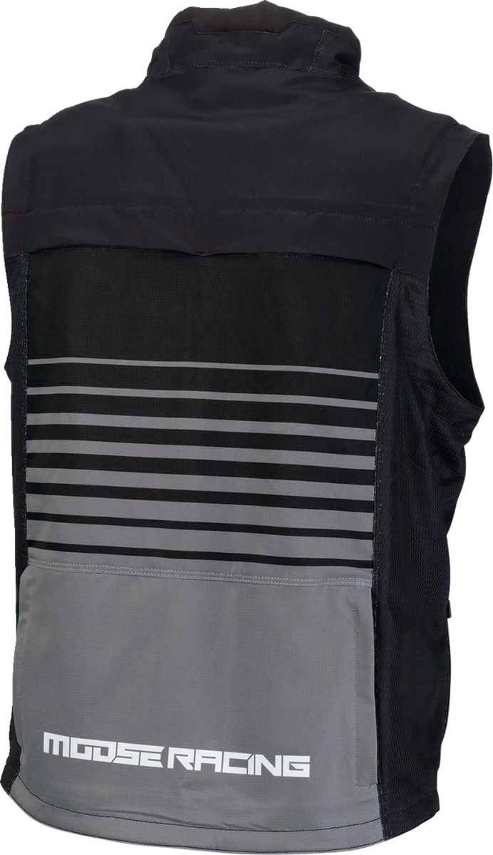 Moose Offroad Moto Vest - Black/Gray - 3XL 2830-0643 - Side View