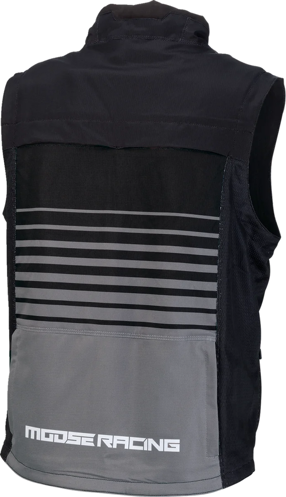 Moose Offroad Moto Vest - Black/Gray - XL 2830-0641 - Side View
