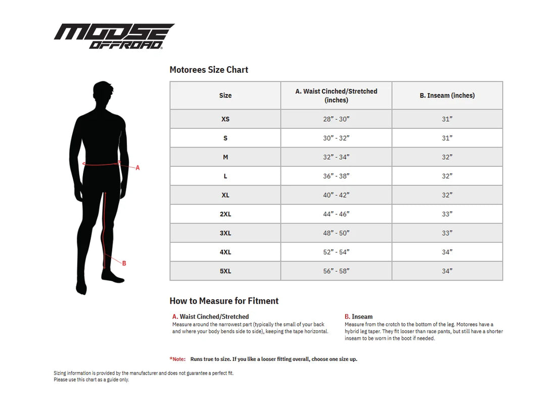 Moose Offroad Motorees - Black - Large 2901-12099 - Additional View 7